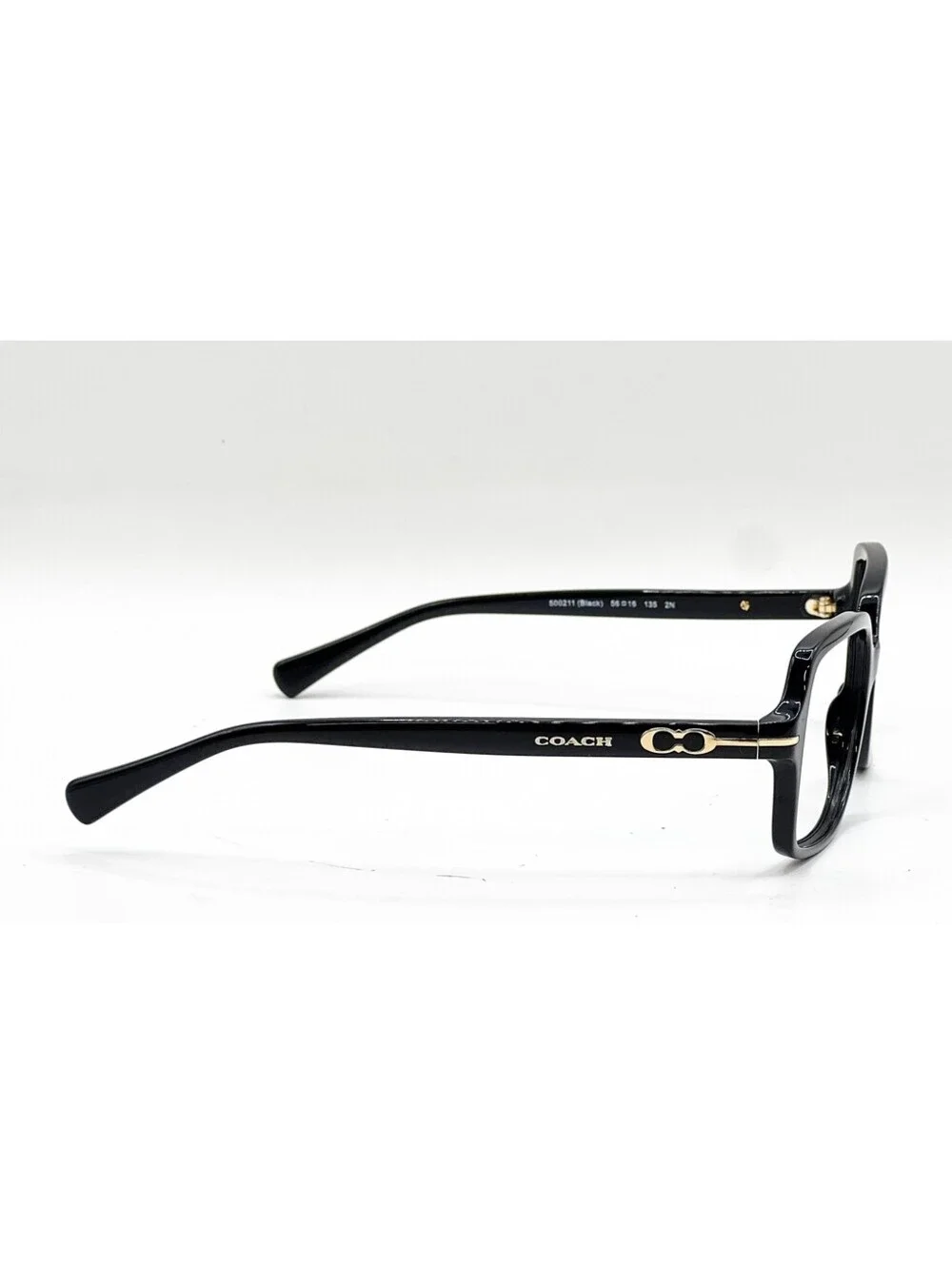 Coach Hc 8116 500211 Polished Black Authentic Eyeglasses 56-16-135